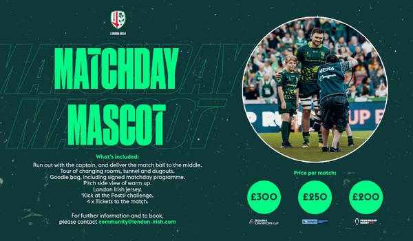 Run out with the Exiles as a Matchday Mascot!